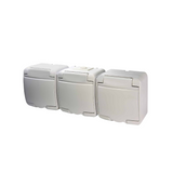 PRIZA a RHE-3s tripla shuko, alba ETI