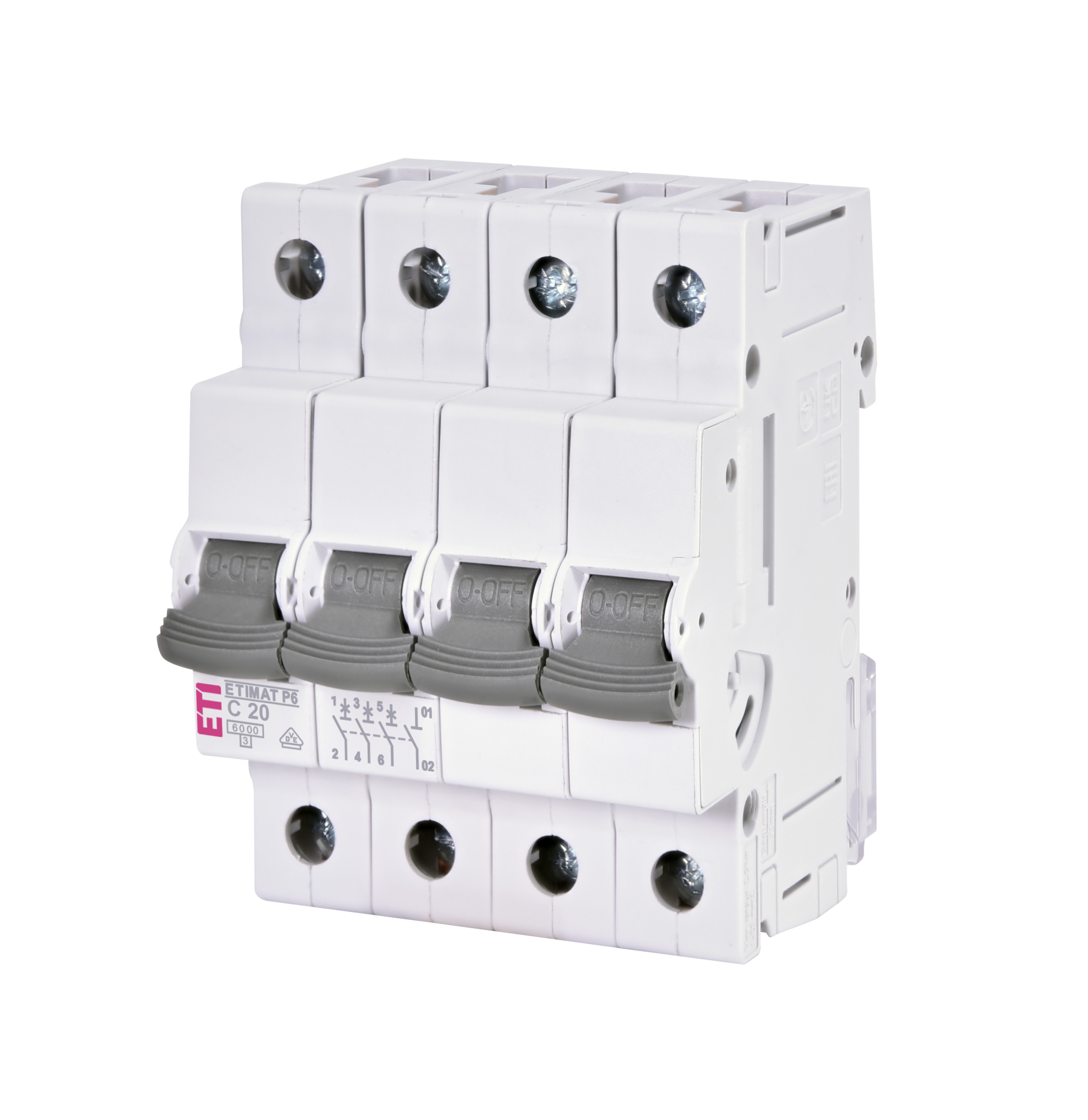 INTRERUPATOR DE CIRCUIT  P6 3p+N C20