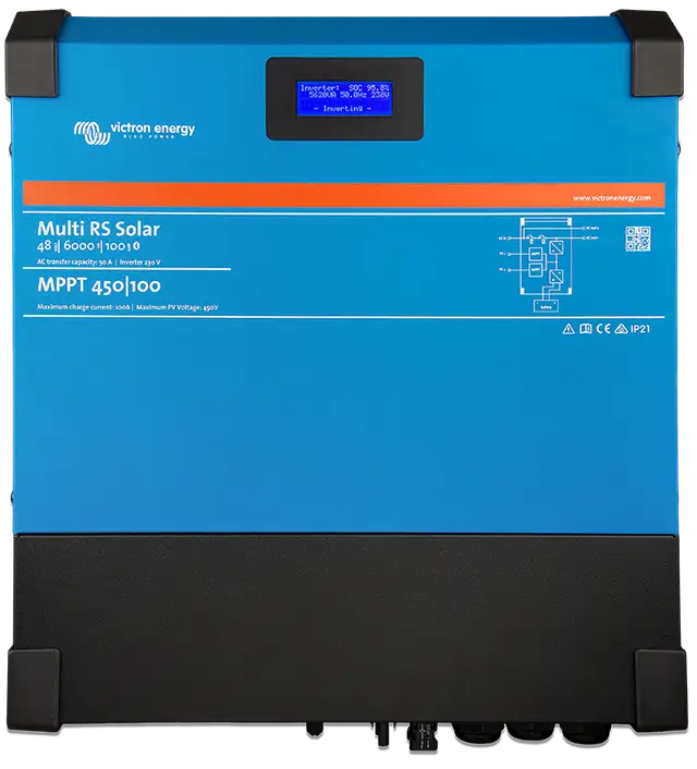 Victron Energy, Invertor cu charger 48 V 6000 VA Multi RS Solar 48/6000/100‑450/100, PMR482602020