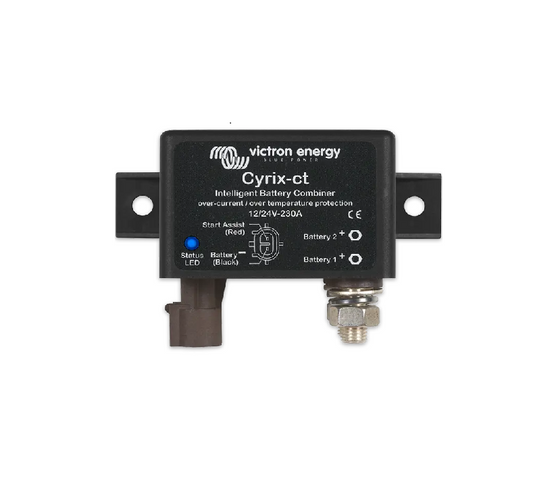 Victron Energy, Cyrix-Li-charge 24/48V 230A – releu inteligent de încărcare pentru baterii Li-ion, protecție supracurent și supratemperatură, control BMS, CYR010230412