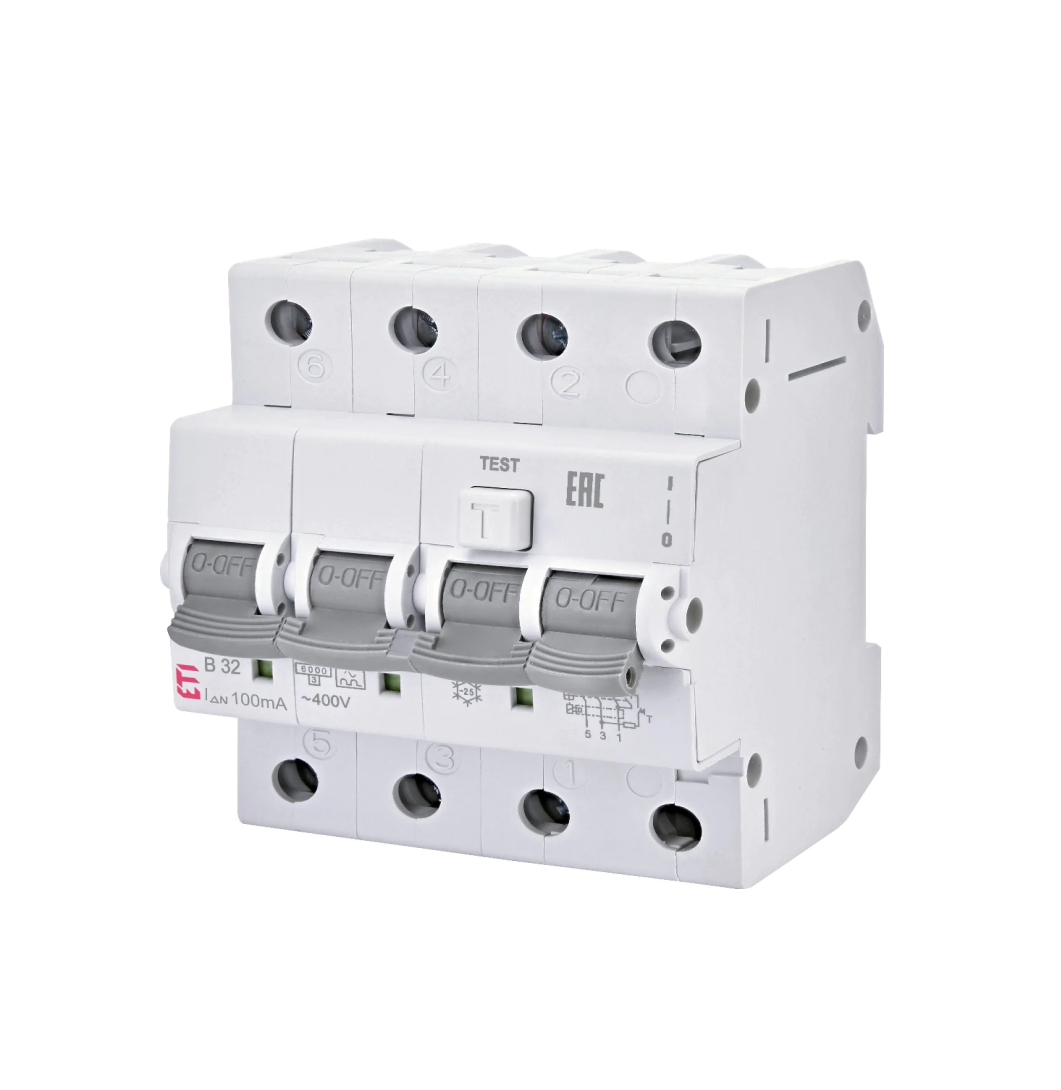INTRERUPATOR DIFERENTIAL KZS-4M 3p+N A C20/0.1